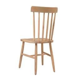 Inglesham Whitewash Oak Set of 4 Spindleback Chairs - The Cotswold Company - thumbnail 4