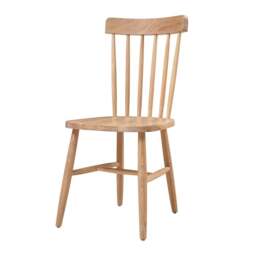 Inglesham Whitewash Oak Set of 4 Spindleback Chairs - The Cotswold Company - thumbnail 3