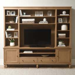 Elkstone Mellow Oak TV and Media Storage Unit - The Cotswold Company