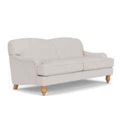 3 Seater Sofa - Soft White - Luxury Italian Linen - Ashbee - The Cotswold Company - thumbnail 1
