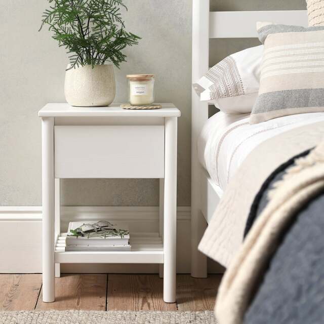 Bedside Table - Paxton Soft White - The Cotswold Company - image 1
