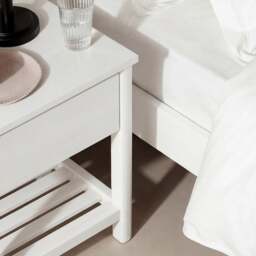 Bedside Table - Paxton Soft White - The Cotswold Company - thumbnail 2