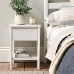 Bedside Table - Paxton Soft White - The Cotswold Company - thumbnail 1