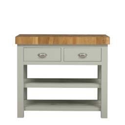 Sussex Sage Green Kitchen Island - The Cotswold Company - thumbnail 5
