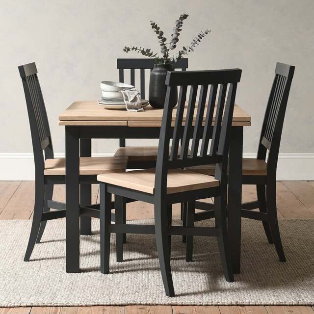 Square Ext Dining Table - Chester Charcoal - The Cotswold Company - image 1