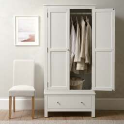 Double Wardrobe - Simply Cotswold Pure White - The Cotswold Company - thumbnail 3