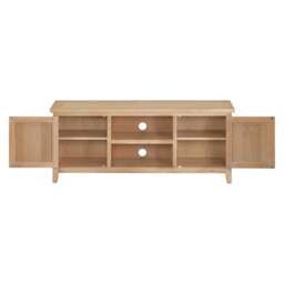 Inglesham Whitewash Oak Large TV Stand - The Cotswold Company - thumbnail 5