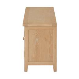 Inglesham Whitewash Oak Large TV Stand - The Cotswold Company - thumbnail 6