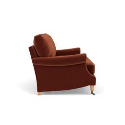 3 Seater Sofa - Brick - Matt Velvet - Taylor High Back - The Cotswold Company - thumbnail 3