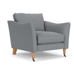 Armchair - Blue Marl - House Weave - Robinson - The Cotswold Company - thumbnail 1