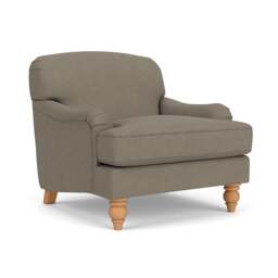 Armchair - Mid Grey - House Linen Mix - Ashbee - The Cotswold Company - thumbnail 1