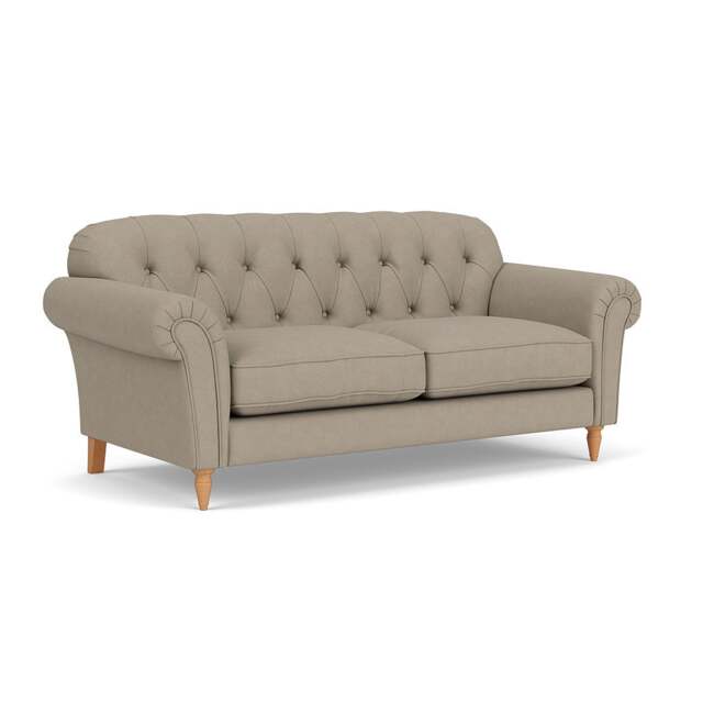 3 Seater Sofa - Dove Grey - House Linen Mix - Chapman - The Cotswold Company - image 1