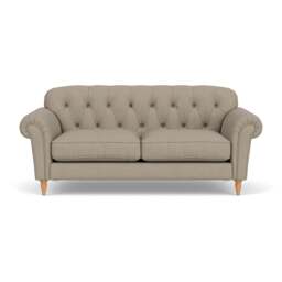 3 Seater Sofa - Dove Grey - House Linen Mix - Chapman - The Cotswold Company - thumbnail 2