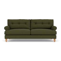 4 Seater Sofa - Forest Green - House Linen Mix - Talbot - The Cotswold Company - thumbnail 2
