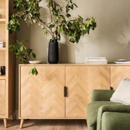 Harnhill Pale Ash Large Sideboard - The Cotswold Company - thumbnail 1