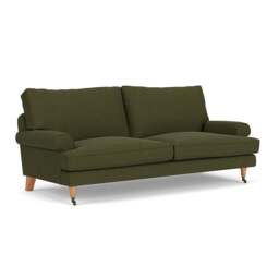 3 Seater Sofa - Forest Green - House Linen Mix - Stewart - The Cotswold Company - thumbnail 1