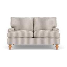 2 Seater Sofa - Indigo - Kingham Stripe - Morris - The Cotswold Company - thumbnail 2