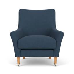 Armchair - Indigo - House Linen Mix - Martha - The Cotswold Company - thumbnail 2