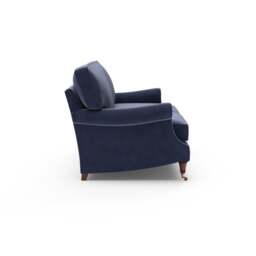 4 Seater Sofa - Deep blue - Matt Velvet - Taylor High Back - The Cotswold Company - thumbnail 7