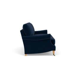 4 Seater Sofa - Deep blue - Matt Velvet - Taylor High Back - The Cotswold Company - thumbnail 3