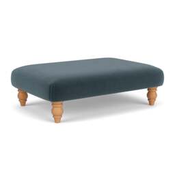 Foot Stool - Night Sky - Matt Velvet - Clara - The Cotswold Company