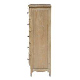 Camille Limewash Oak Tall 5 Drawer Chest - The Cotswold Company - thumbnail 3