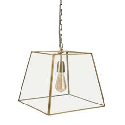 Loxley Medium Ceiling Pendant Antique Brass - Home Accessories - The Cotswold Company - thumbnail 3