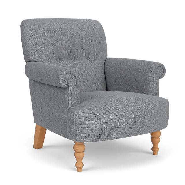 Harriet Armchair - Blue Marl - House Weave - The Cotswold Company - image 1