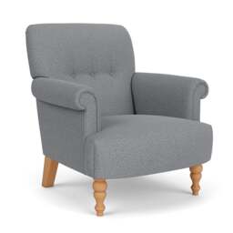 Harriet Armchair - Blue Marl - House Weave - The Cotswold Company