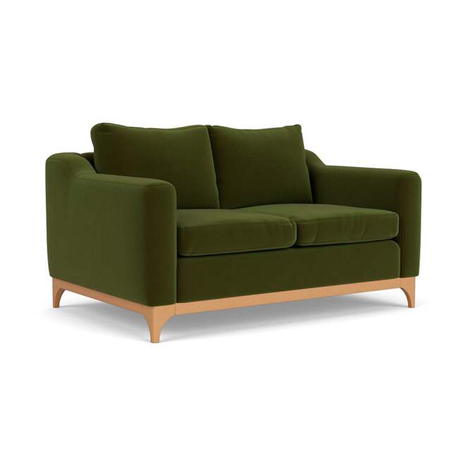 2 Seater Sofa - Forest Green - Matt Velvet - Watson - The Cotswold Company - image 1