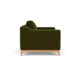 2 Seater Sofa - Forest Green - Matt Velvet - Watson - The Cotswold Company - thumbnail 3