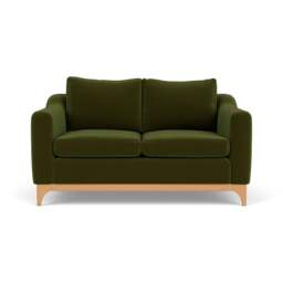 2 Seater Sofa - Forest Green - Matt Velvet - Watson - The Cotswold Company - thumbnail 2