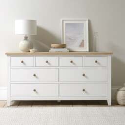 8 Drawer Chest - Chester Pure White - The Cotswold Company - thumbnail 1