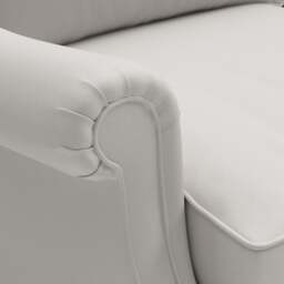 Large 2 Seater Sofa - Dove grey - House linen mix - Taylor High Back - The Cotswold Company - thumbnail 4