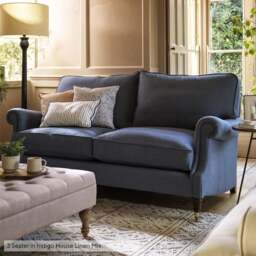 Large 2 Seater Sofa - Dove grey - House linen mix - Taylor High Back - The Cotswold Company - thumbnail 5