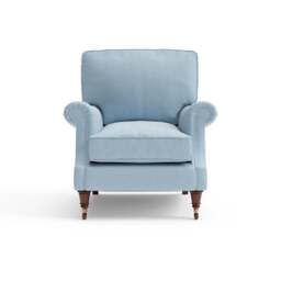 Armchair - Sky blue - House linen mix - Taylor High Back - The Cotswold Company - thumbnail 6