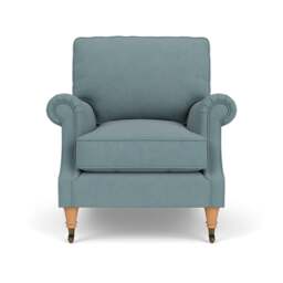 Armchair - Sky blue - House linen mix - Taylor High Back - The Cotswold Company - thumbnail 2