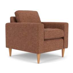 Armchair - Brick Marl - Aquaclean Oxford - Saxon - The Cotswold Company
