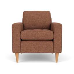 Armchair - Brick Marl - Aquaclean Oxford - Saxon - The Cotswold Company - thumbnail 2