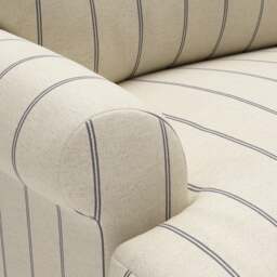Large 2 Seater Sofa - Charcoal - Compton Stripe - Talbot - The Cotswold Company - thumbnail 5