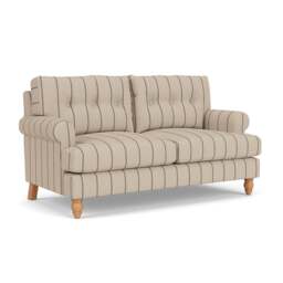 Large 2 Seater Sofa - Charcoal - Compton Stripe - Talbot - The Cotswold Company - thumbnail 1