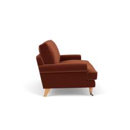 3 Seater Sofa - Brick - Matt Velvet - Stewart - The Cotswold Company - thumbnail 3