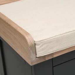 4 Drawer Shoe Bench - Chester Charcoal - The Cotswold Company - thumbnail 6