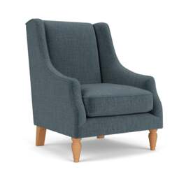 Armchair - Teal - Eco Chenille - Annie - The Cotswold Company - thumbnail 1
