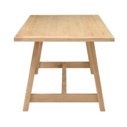Inglesham Whitewash Oak 6 Seater Trestle Dining Table - The Cotswold Company - thumbnail 7