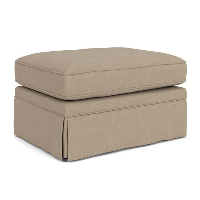 Foot Stool - Natural - House Linen Mix - Dawson Small - The Cotswold Company - image 1