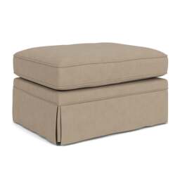Foot Stool - Natural - House Linen Mix - Dawson Small - The Cotswold Company