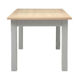 4-6 Seater Extending Dining Table and 4 Tulip Dining Chairs Set - Chester Dove Grey - The Cotswold Company - thumbnail 3
