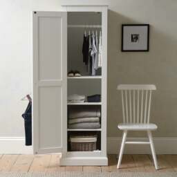 Pensham Pure White Single Wardrobe - The Cotswold Company - thumbnail 2