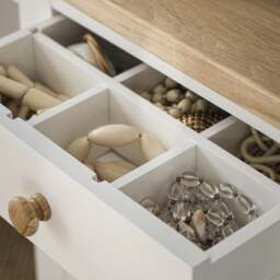 Double Pedestal Dressing Table - Chester Pure White - The Cotswold Company - thumbnail 2